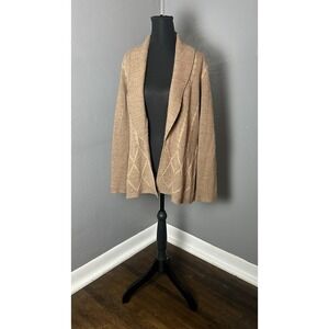 PENDLETON Womens Open Cardigan Sweater M  100% merino wool timeless classic